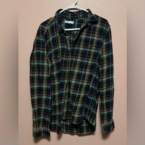 Sonoma Men's Casual Plaid Shirt - Blue and Green